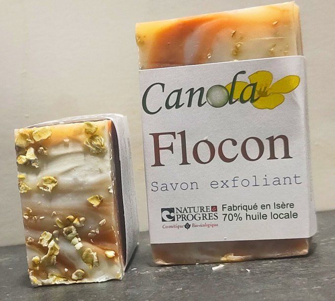Canola -savon Flocon exfoliant