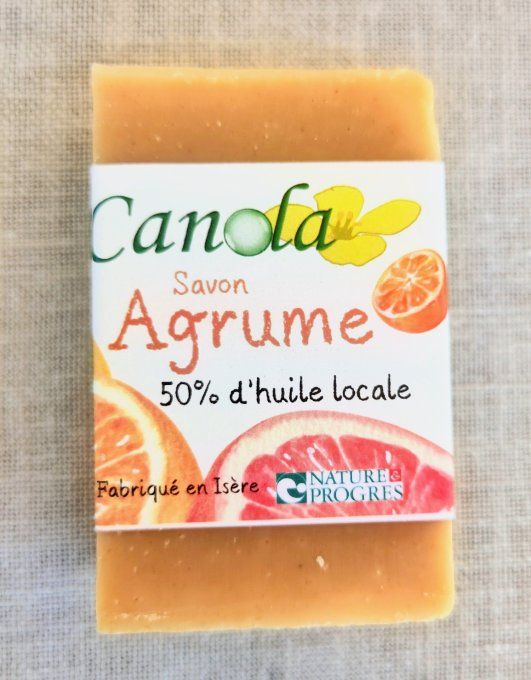 Savon agrume au karité et à l'HE d'orange douce