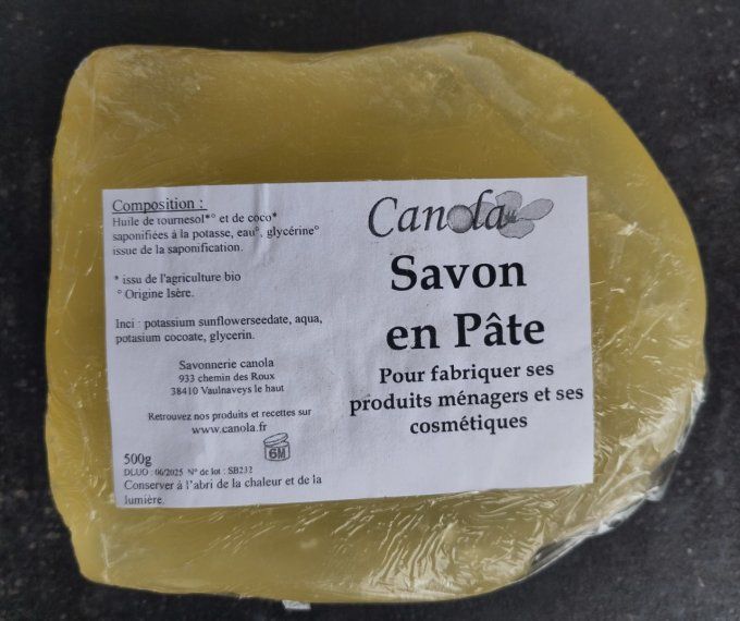 Canola - savon noir en pâte