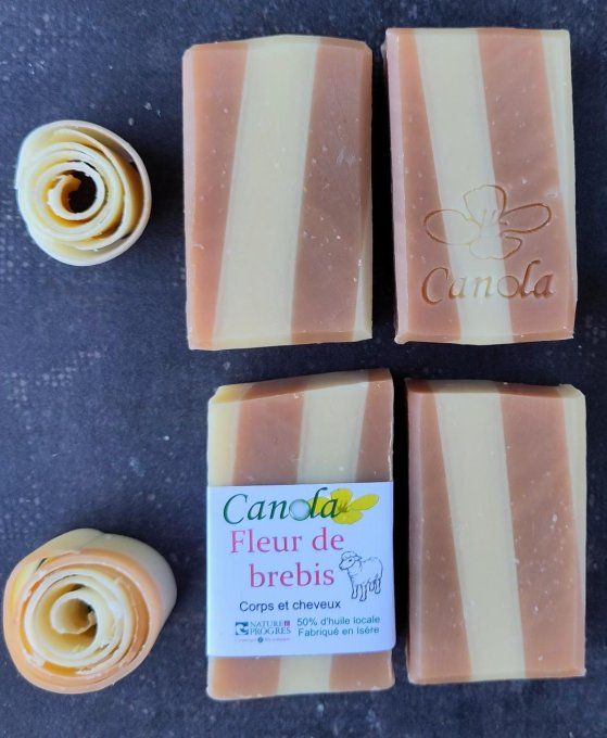 savon lait de brebis géranium